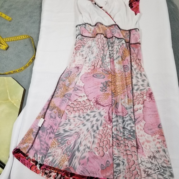 Gilmour Vibrant Pink Patterned Women's Sleeveless Dress Size Small - Picture 13 of 14